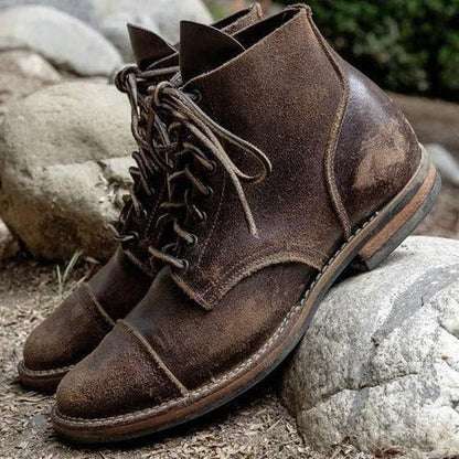 Adjustable Ankle Boots with Dual Strap Closure and Slip On Entry