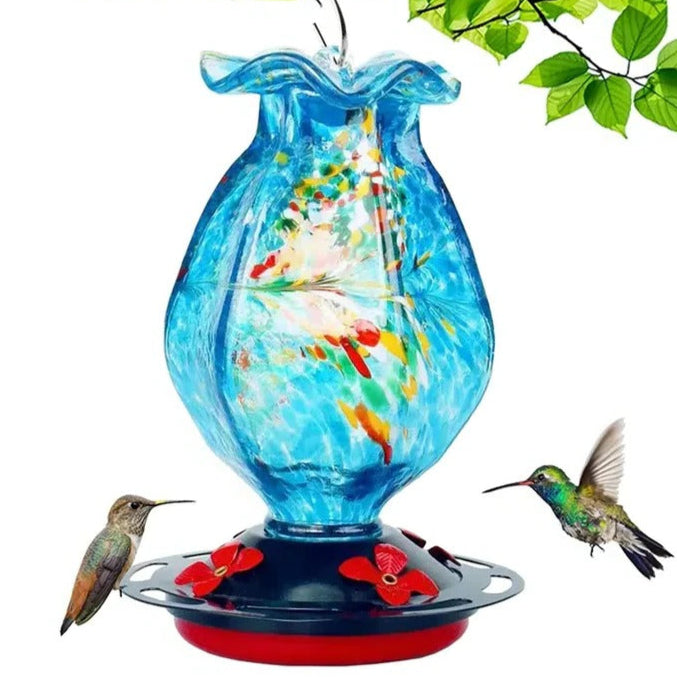 Glass Hanging Bird Feeder