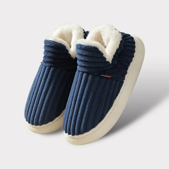 Warm Indoor Slippers with Non-Slip Sole and Soft Lining