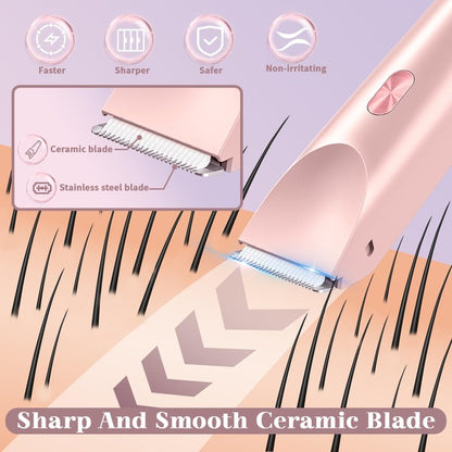 Dual Head Electric Bikini Trimmer for Women, Wet and Dry Waterproof Shaver