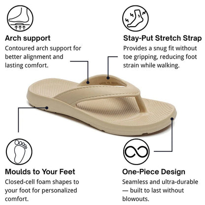 Arch Support Flip Flops for Women and Men, Orthopedic Footwear