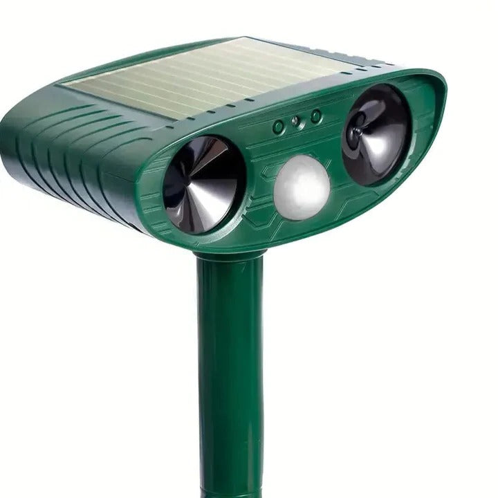 Solar-Powered Animal Repeller With Ultrasound