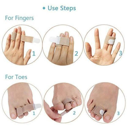 Silicone Hammer Toe Wrap with Dual-Loop Knuckle Guard Pad