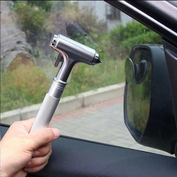 Car Escape Tool with Window Breaker and Seatbelt Cutter