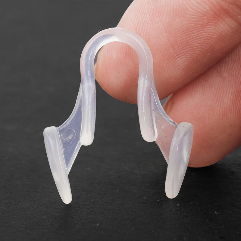 Nose Breathing Aid Clip with Silicone Dilator for Snore Reduction