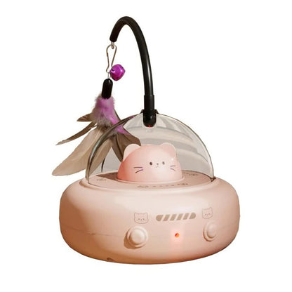 Smart Spaceship Cat Toy