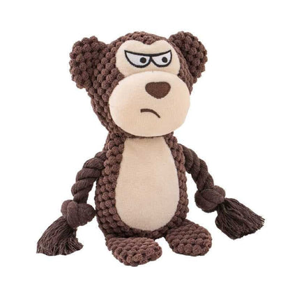 Durable Squeaky Octopus Dog Toy with Crinkle Texture for Chewing