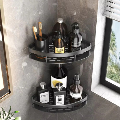 Curved Corner Shower Caddy for Bathroom