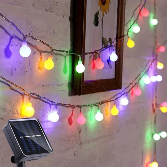 Solar-Powered Fairy Lights For Outdoor Use