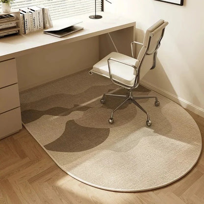 Carpeted Floor Chair Mat with Cleated Underside and High Impact Strength