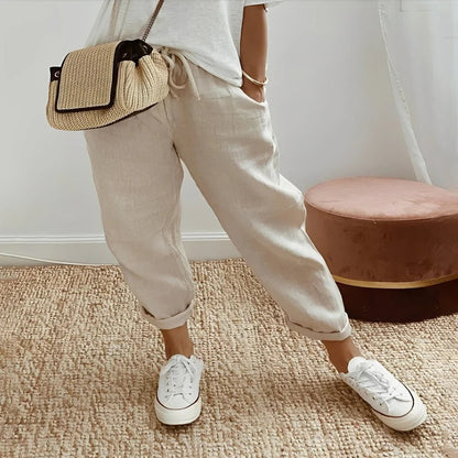 Moisture Wicking Cotton Trousers for Active Wear