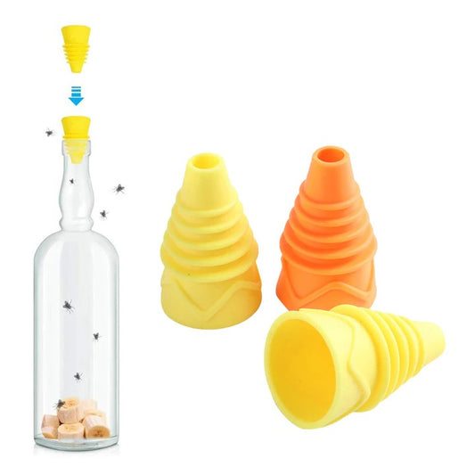 Reusable Silicone Fruit Fly Trap Funnel
