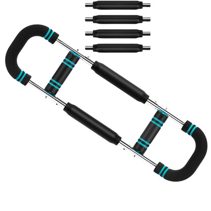 Adjustable Spring Resistance Arm Trainer with Tension Bars for Upper Body Exercise
