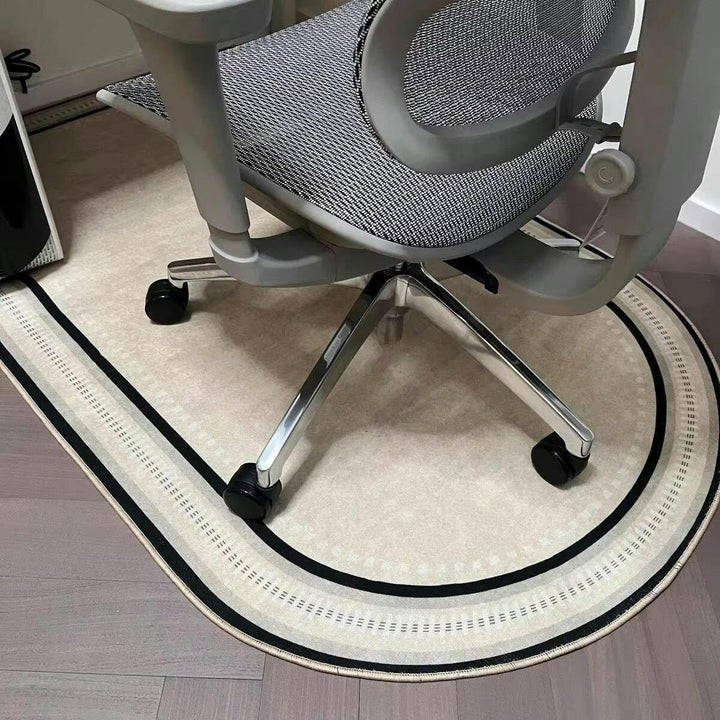 Carpeted Floor Chair Mat with Cleated Underside and High Impact Strength