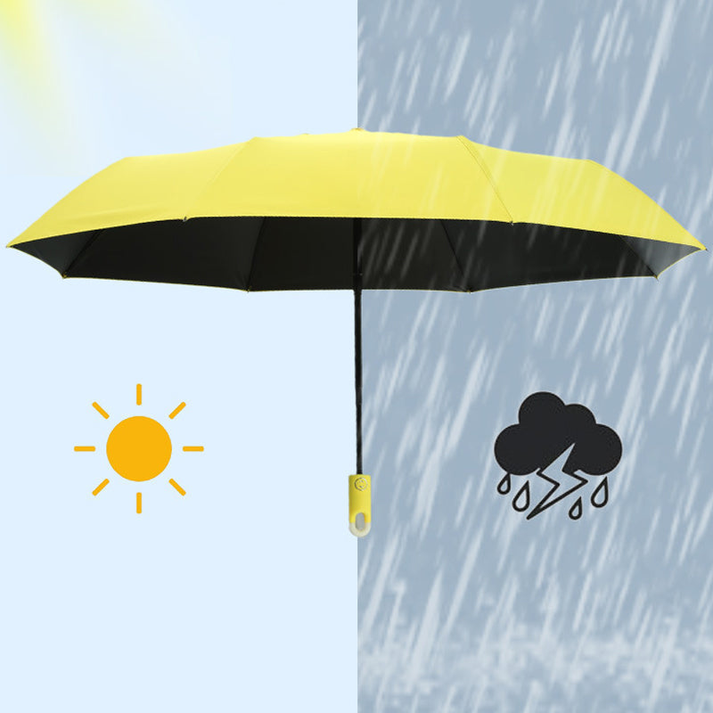 Auto Open Rain Umbrella with 360 Rotating Hook Handle and Water Repellent Canopy for Commutes