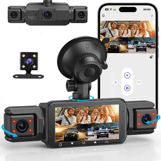 Smart Car Dash Camera System with Night Vision and WiFi