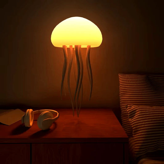 RGB Color Changing Jellyfish Lamp with Voice Control and LED Lighting