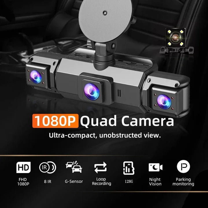 Smart Car Dash Camera System with Night Vision and WiFi