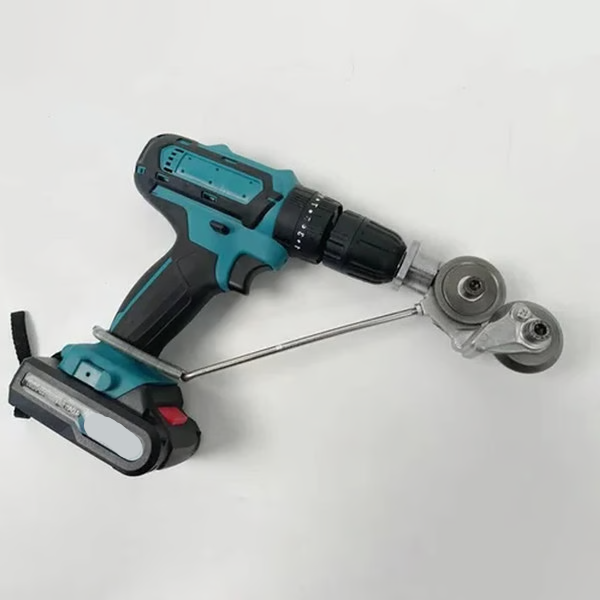 Drill Chuck Metal Sheet Cutter Attachment with Portable Design