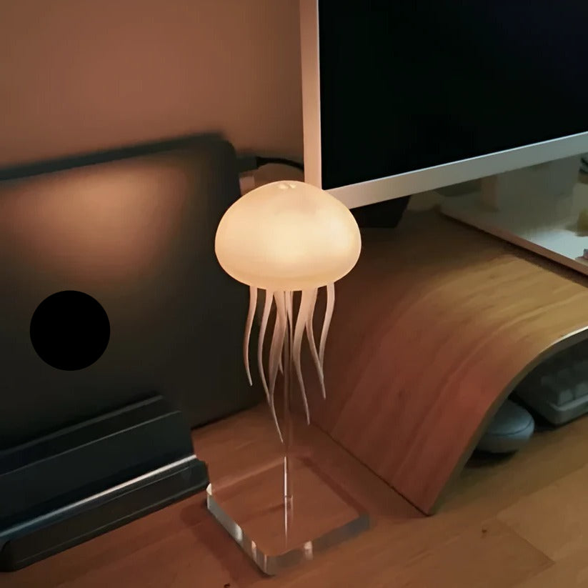 RGB Color Changing Jellyfish Lamp with Voice Control and LED Lighting