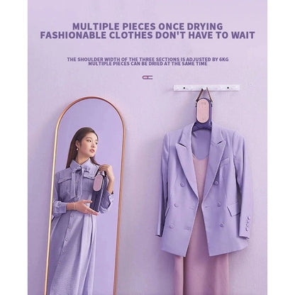 Foldable Electric Clothes Drying Rack with Shoe Dryer and Built-in Timer