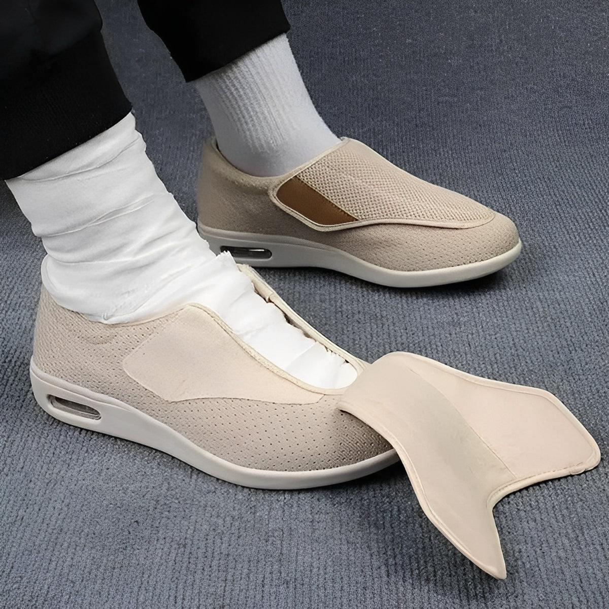 Wide Orthopedic Slip On Shoes with Memory Foam Insole