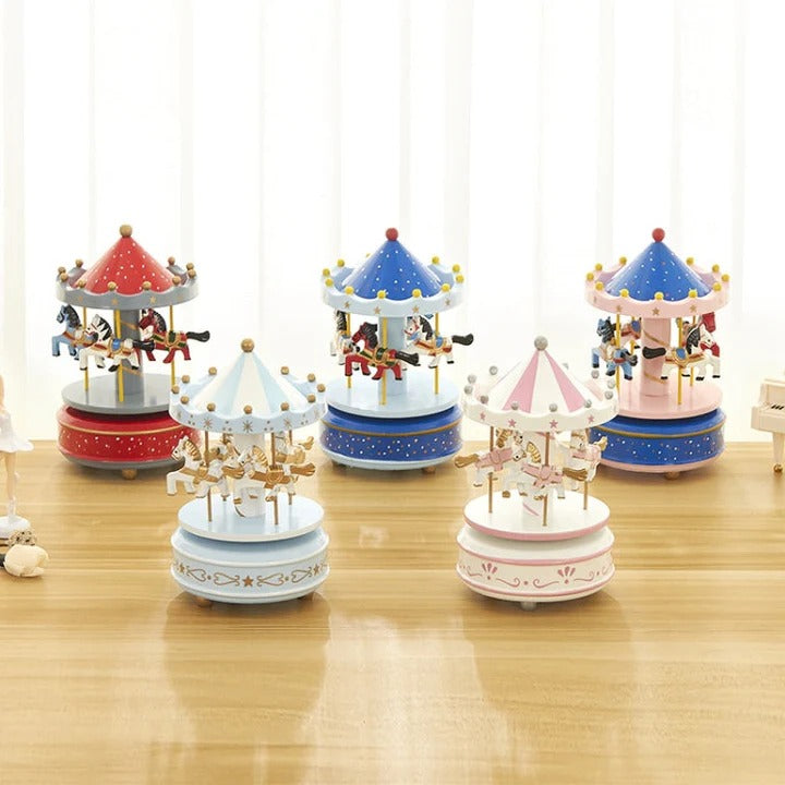 Sky City Carousel Music Box