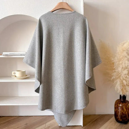 Windproof Shawl Poncho Coat for Women