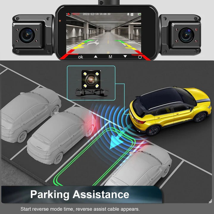 Smart Car Dash Camera System with Night Vision and WiFi