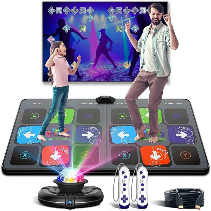 Kids Electronic Dance Mat Game with Two Wireless Controllers, Motion Camera, and HDMI Cable