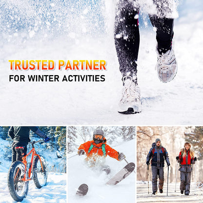Rechargeable Heated Insoles with Three Temperature Settings and 10 Hour Battery for Cold Weather