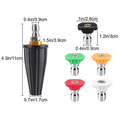 High Pressure Turbo Spray Nozzle with Rotating Tip for Pressure Washers