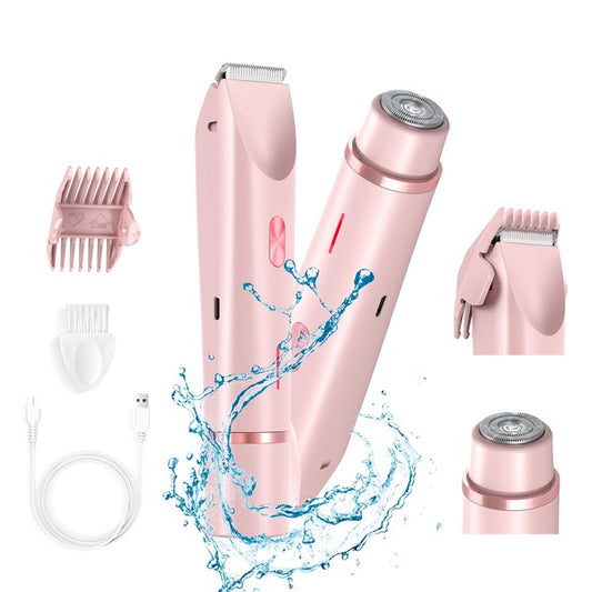Dual Head Electric Bikini Trimmer for Women, Wet and Dry Waterproof Shaver