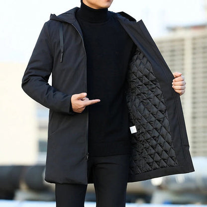 Waterproof Windproof Winter Parka with Insulated Lining and Adjustable Cut in Two Colors