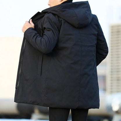 Waterproof Windproof Winter Parka with Insulated Lining and Adjustable Cut in Two Colors