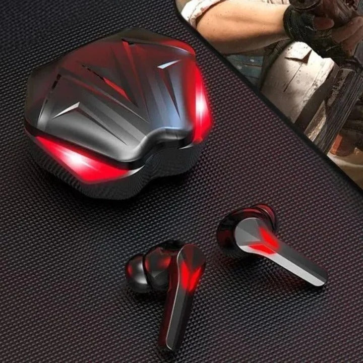 Wireless Gaming Earbuds, Bluetooth 5.2 Headphones, Low Latency, Touch Control Mic