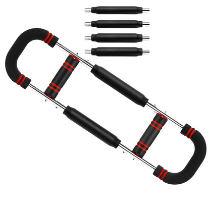 Adjustable Spring Resistance Arm Trainer with Tension Bars for Upper Body Exercise