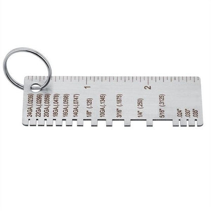 Stainless Steel Sheet Metal and Wire Thickness Gauge for Welding Use