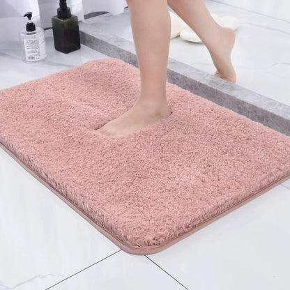 Plush Faux Fur Bath Rug