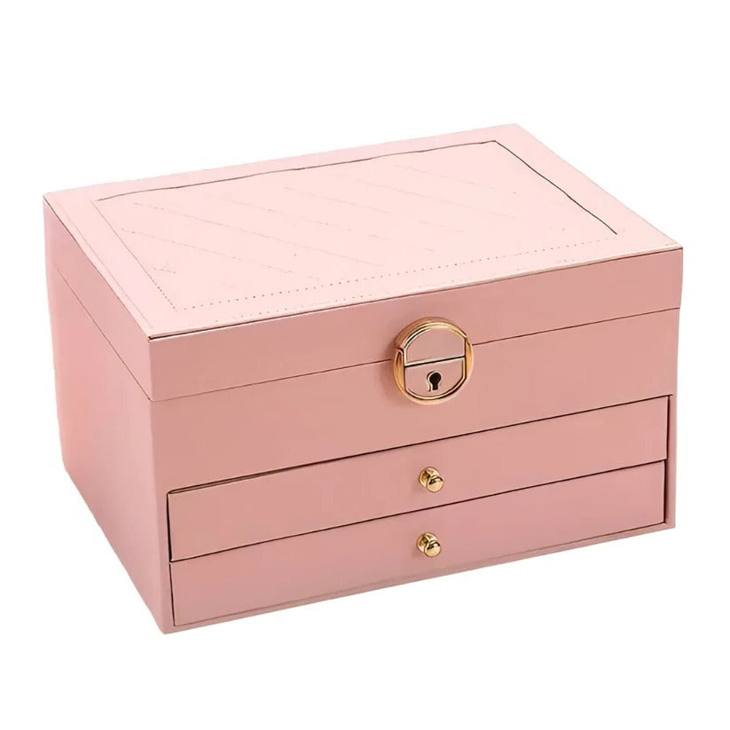 Multilayer Jewelry Storage Organizer with Display Case Design