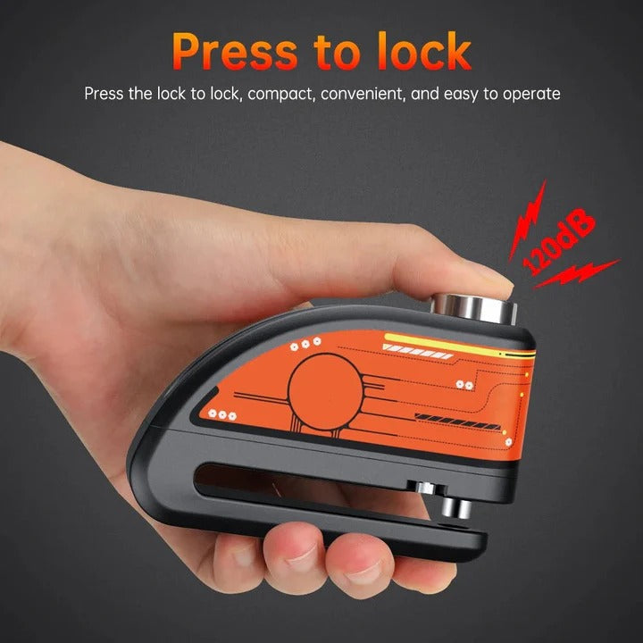 Motorcycle Anti Theft Disc Brake Lock with Motion Alarm