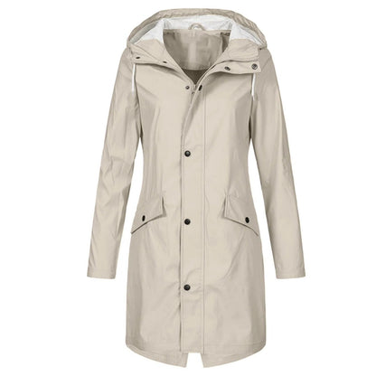 Lightweight Waterproof Rain Jacket for Women with Functional Design