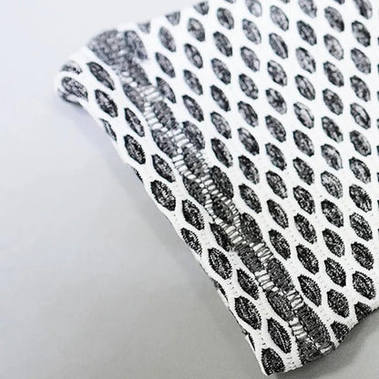 High Waist Gym Leggings with Honeycomb Textured Fabric Design