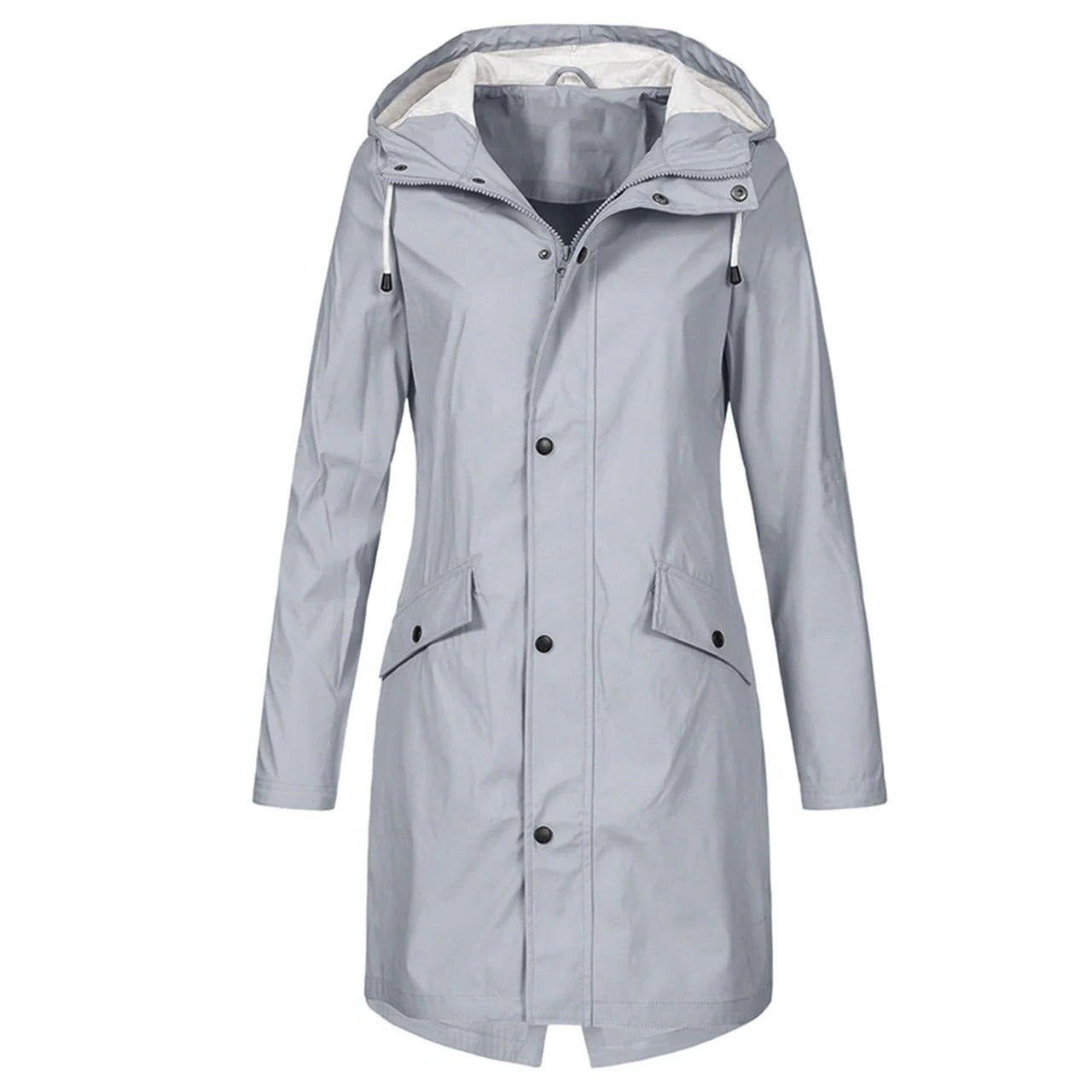 Lightweight Waterproof Rain Jacket for Women with Functional Design