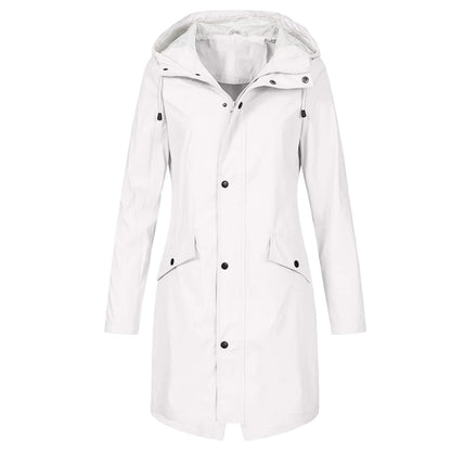 Lightweight Waterproof Rain Jacket for Women with Functional Design