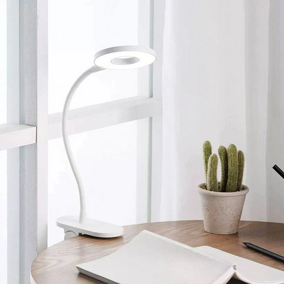 Rechargeable Clip on Desk Lamp with Touch Control and 3 Brightness Levels for Reading