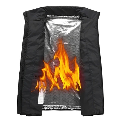 USB Powered Heated Vest with Targeted Heat Zones