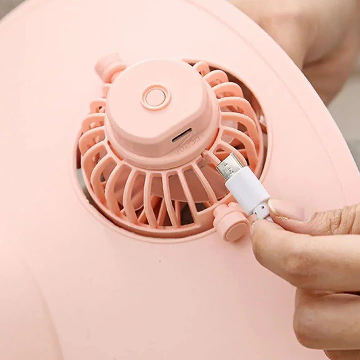 Sun Visor Hat with Cooling Fan