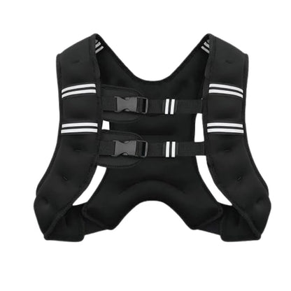Breathable Weighted Exercise Vest with Reflective Strips for Endurance and Strength Training