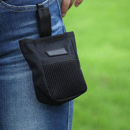 Dog Treat Pouch in 600D Oxford Cloth with a Belt Clip, Wide Opening and Mesh Pocket in Black or Camouflage